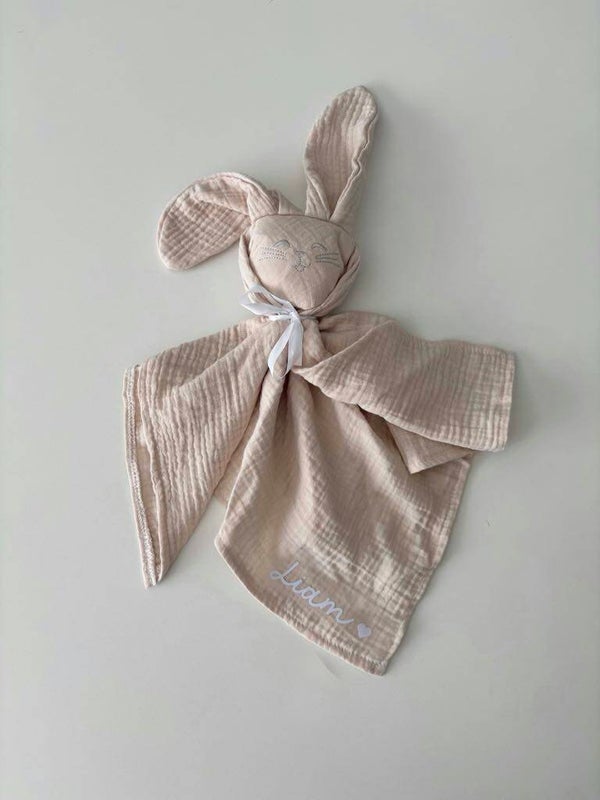 Doudou lapin personnalisé