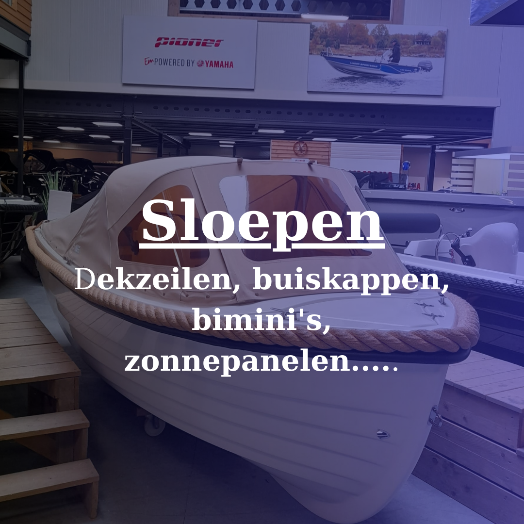 sloepen buiskappen dekzeilen  bimini's