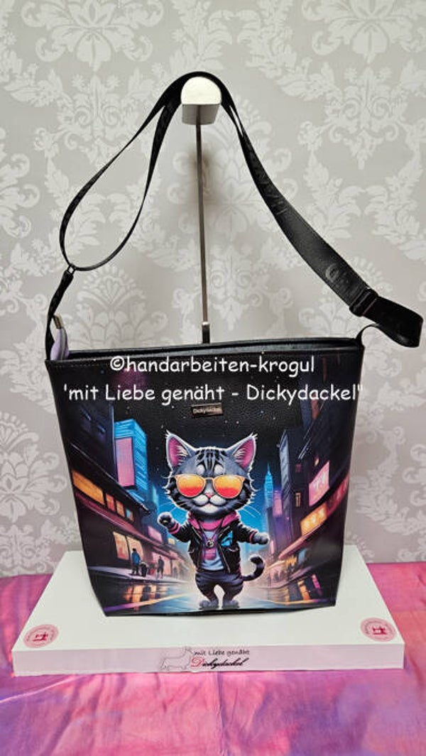 Dickydackel Tasche - Katze City