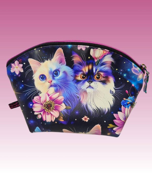 Kleine Kosmetiktasche Katzen
