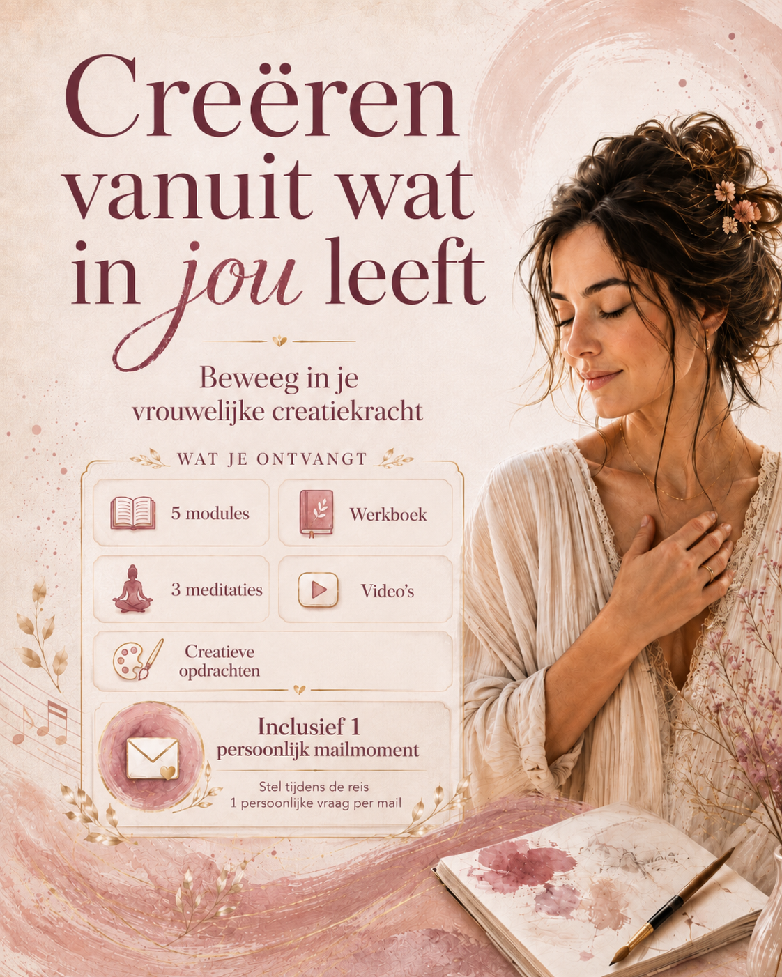 Creëren vanuit wat in jou leeft | Beweeg in je vrouwelijke creatiekracht
