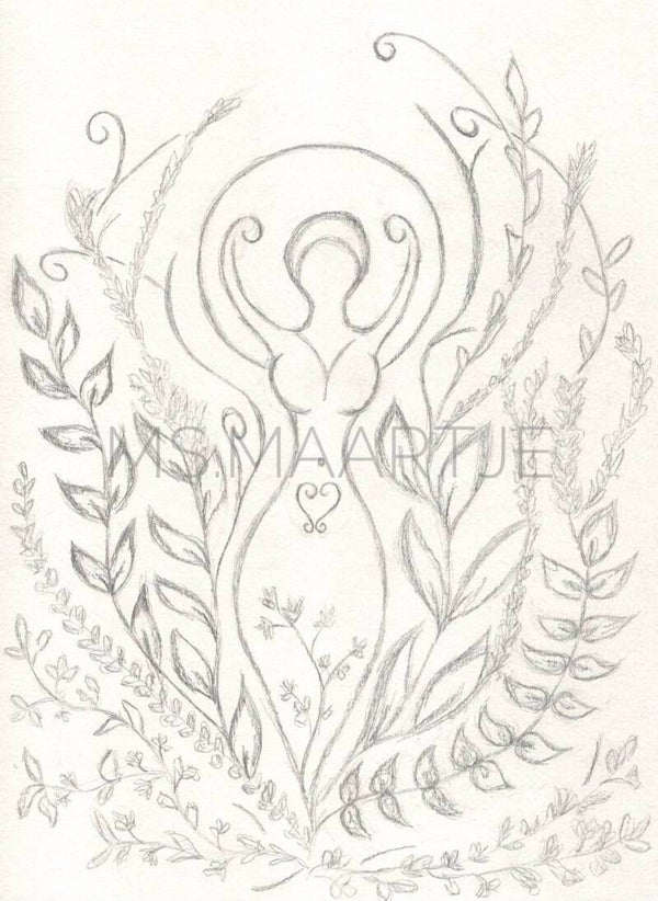 Moeder aarde A5 print