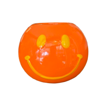 Smiley Pot Oranje/Geel S - Daan Kromhout
