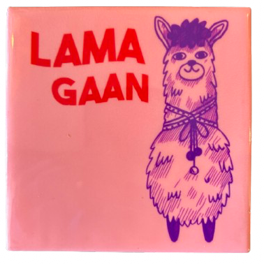 ‘Lama Gaan’ Tegeltje - Homebound