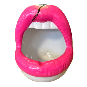 Lips Neon Pink Vaas/Asbak - Housevitamin