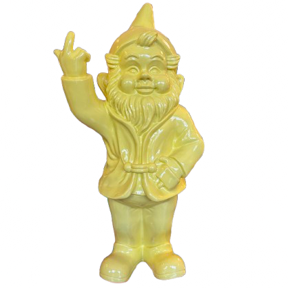 Kabouter Vinger Beeld Geel L