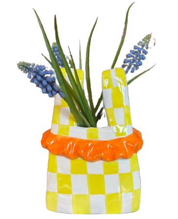 Paperbag Vaas Geel - Daan Kromhout