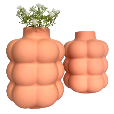 Peach Bollen Vaas - Kersten