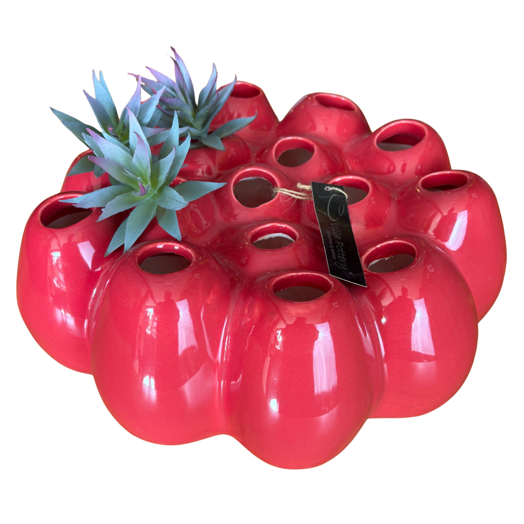 Bloemen Vaas Rood - Villa Pottery