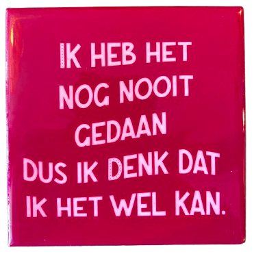‘Ik Heb Het Nog Nooit Gedaan’ Tegeltje - Homebound