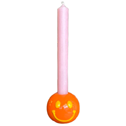 Smiley Kandelaar Enkel Oranje/Geel - Daan Kromhout