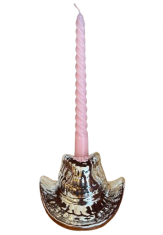 Cowboy Hoed Kandelaar Zilver - Housevitamin