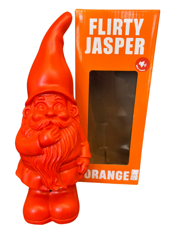 ‘Flirty Jasper’ Tuinkabouter Met Geluid Oranje - Daan Kromhout