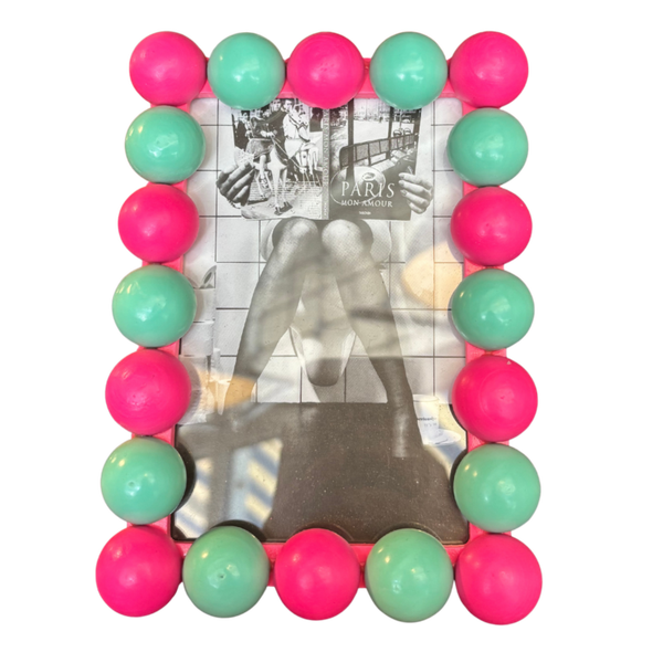 Fotolijst Bollen Blauw/Roze - Housevitamin
