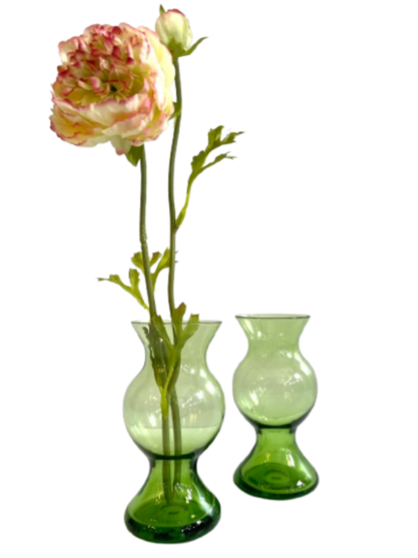 Glazen 1 bol groen vaasje