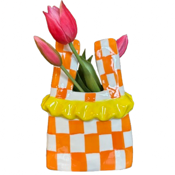 Paperbag Vaas Oranje - Daan Kromhout