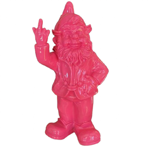 Kabouter Vinger Beeld Roze L - Stoobz