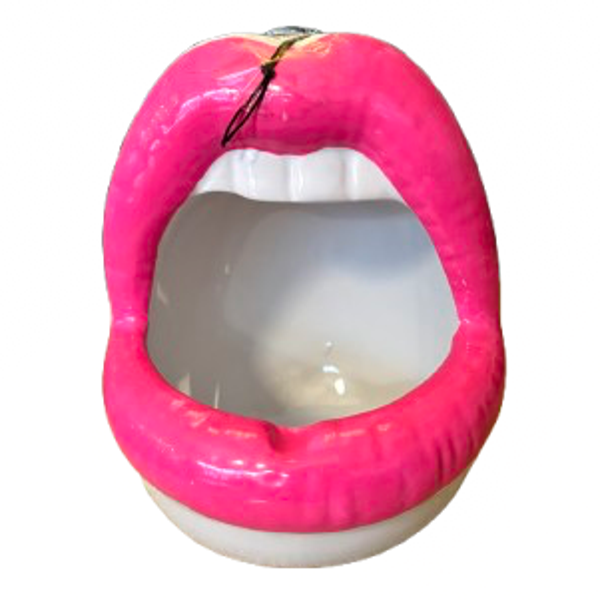 Lips Neon Pink Vaas/Asbak - Housevitamin
