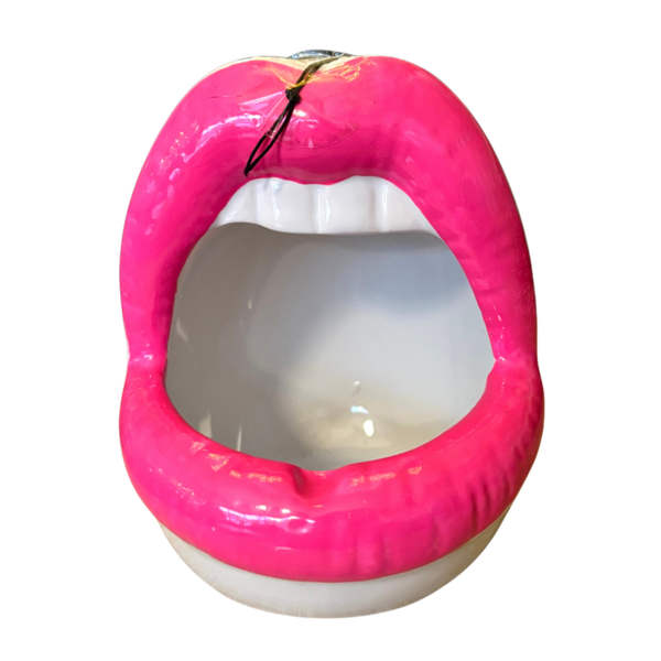 Lips Neon Pink Vaas/Asbak - Housevitamin