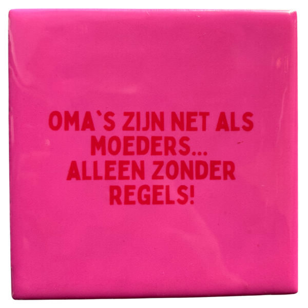 ‘Zonder Regels’ Tegeltje - Daan Kromhout