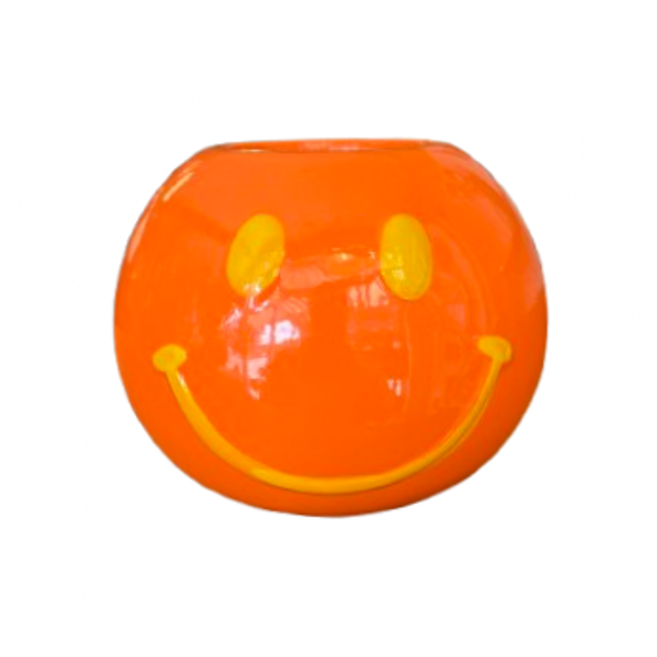 Smiley Pot Oranje/Geel S - Daan Kromhout