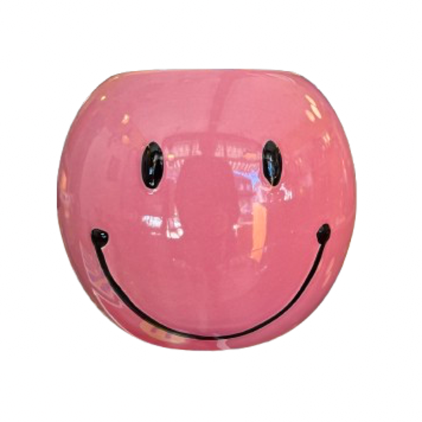 Smiley Pot Donker Roze S
