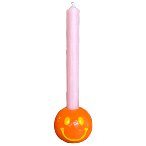 Smiley Kandelaar Enkel Oranje/Geel - Daan Kromhout
