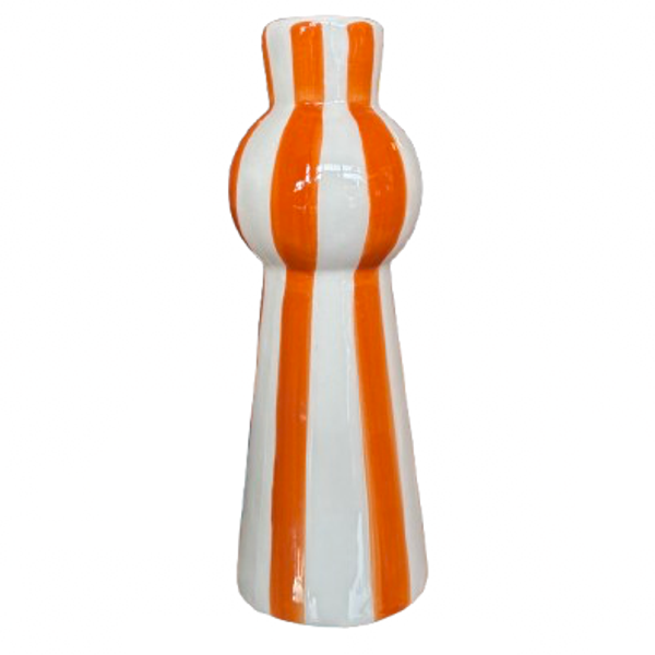 Kandelaar Oranje Wit Strepen - Homebound