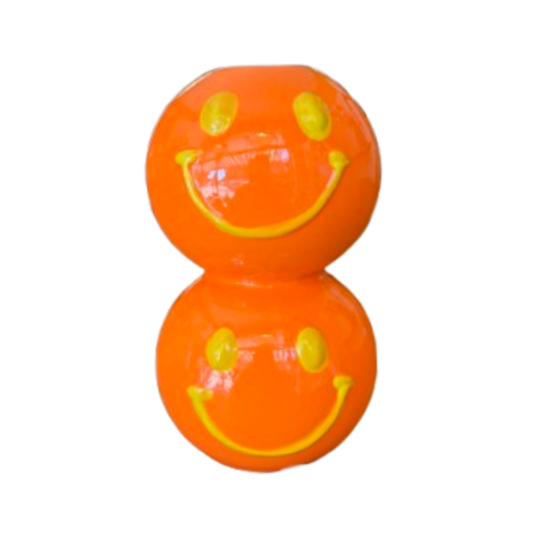 Smiley Kandelaar Dubbel Oranje/Geel - Daan Kromhout