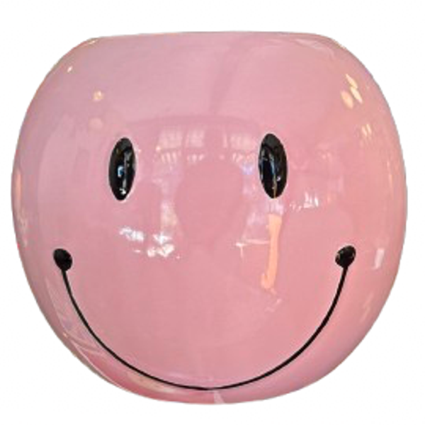 Smiley Pot Licht Roze L