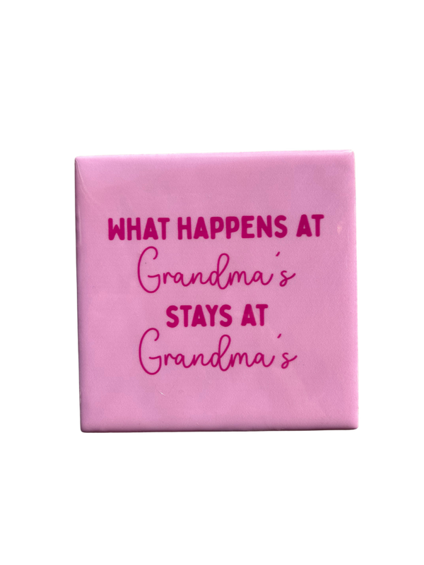 ‘What Happens At Grandma’s’ Tegeltje - Daan Kromhout