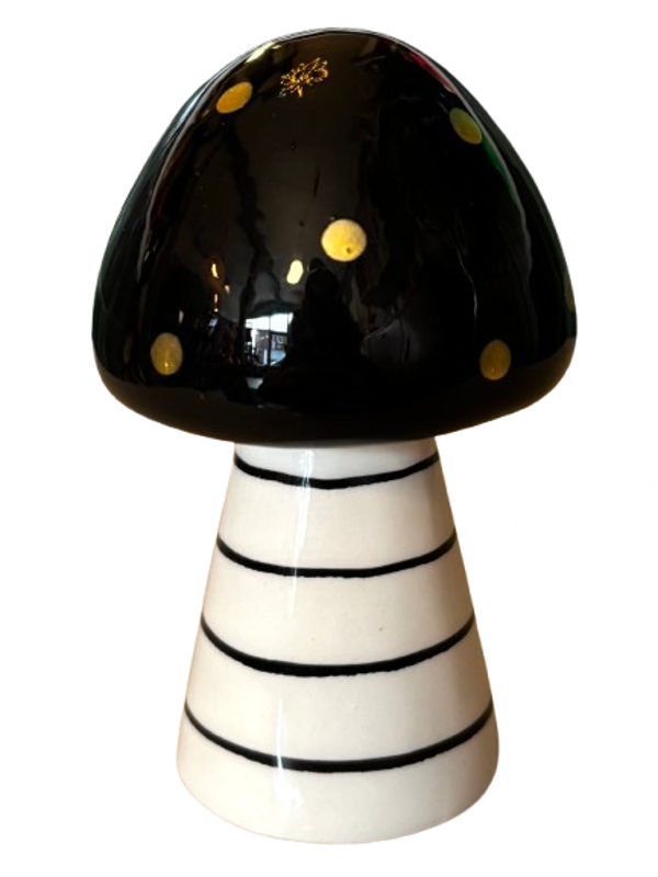 Paddenstoel Bol Zwart Beeld