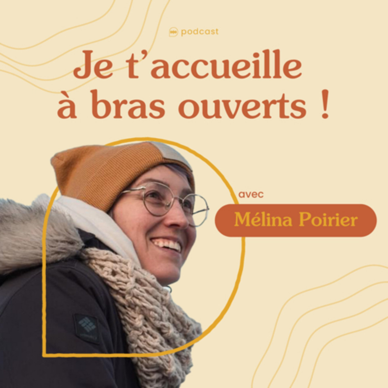 Mélina Poirier professeure de yoga, spécialisé avec les femme post-cancer. Podcast Je t'accueille à bras ouverts!