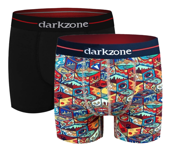 DARKZONE 2 PACK Premium katoen Heren Boxershort