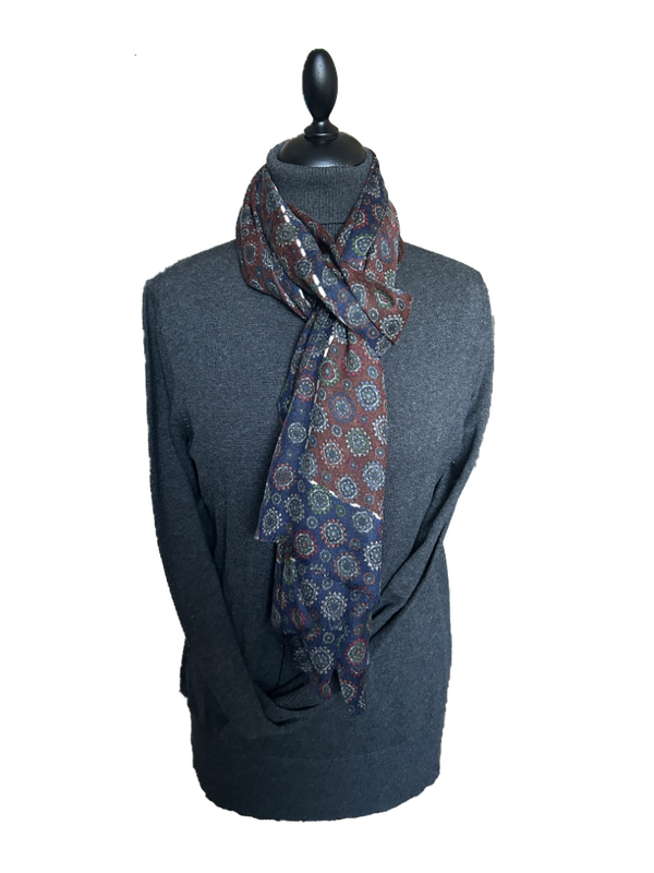 MEREIN HEREN SHAWL 100% WOL MULTICOLLOR 50-190CM