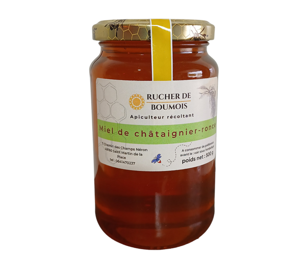 Miel de châtaignier-ronce 500g