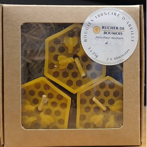 Bougie à la cire d'abeille