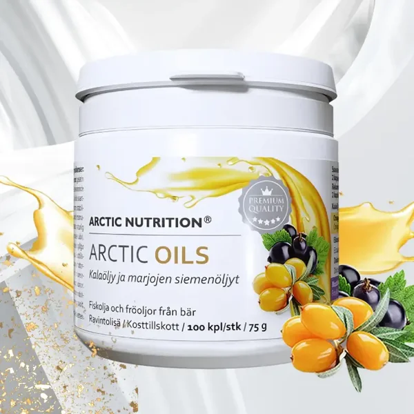 ARCTIC OILS – Rasvahappovalmiste kehon ja mielen hyvinvointiin (100 kapselia)