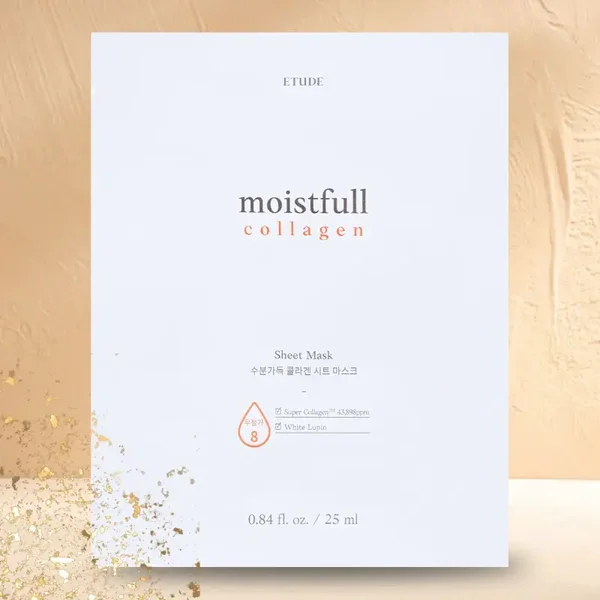 ETUDE MOISTFULL COLLAGEN SHEET MASK – Kasvonaamio (1 kpl)