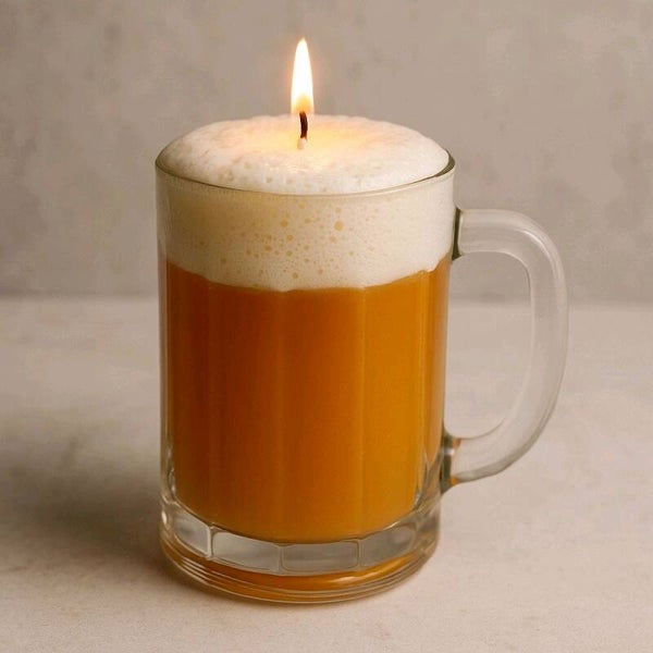 Cheers Brand Beer 16 oz Gel and Soy Wax Candle in Mug Shape with or Without Wick