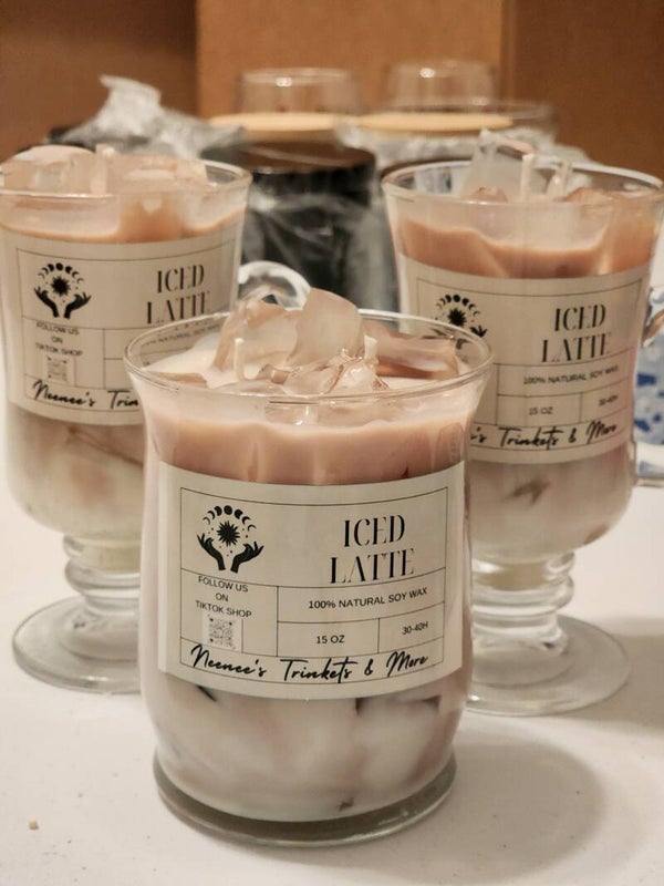 Iced Coffee 15oz Candle - Espresso Coffee Scent