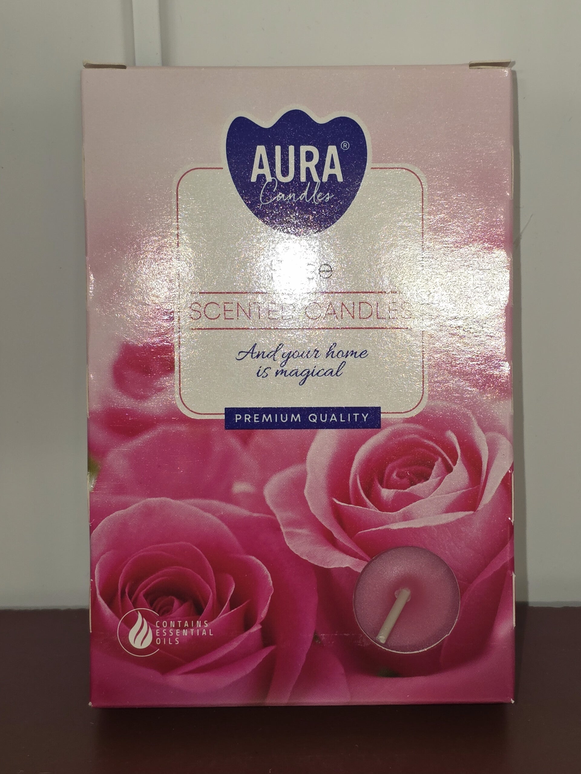 Bougie parfumée rose