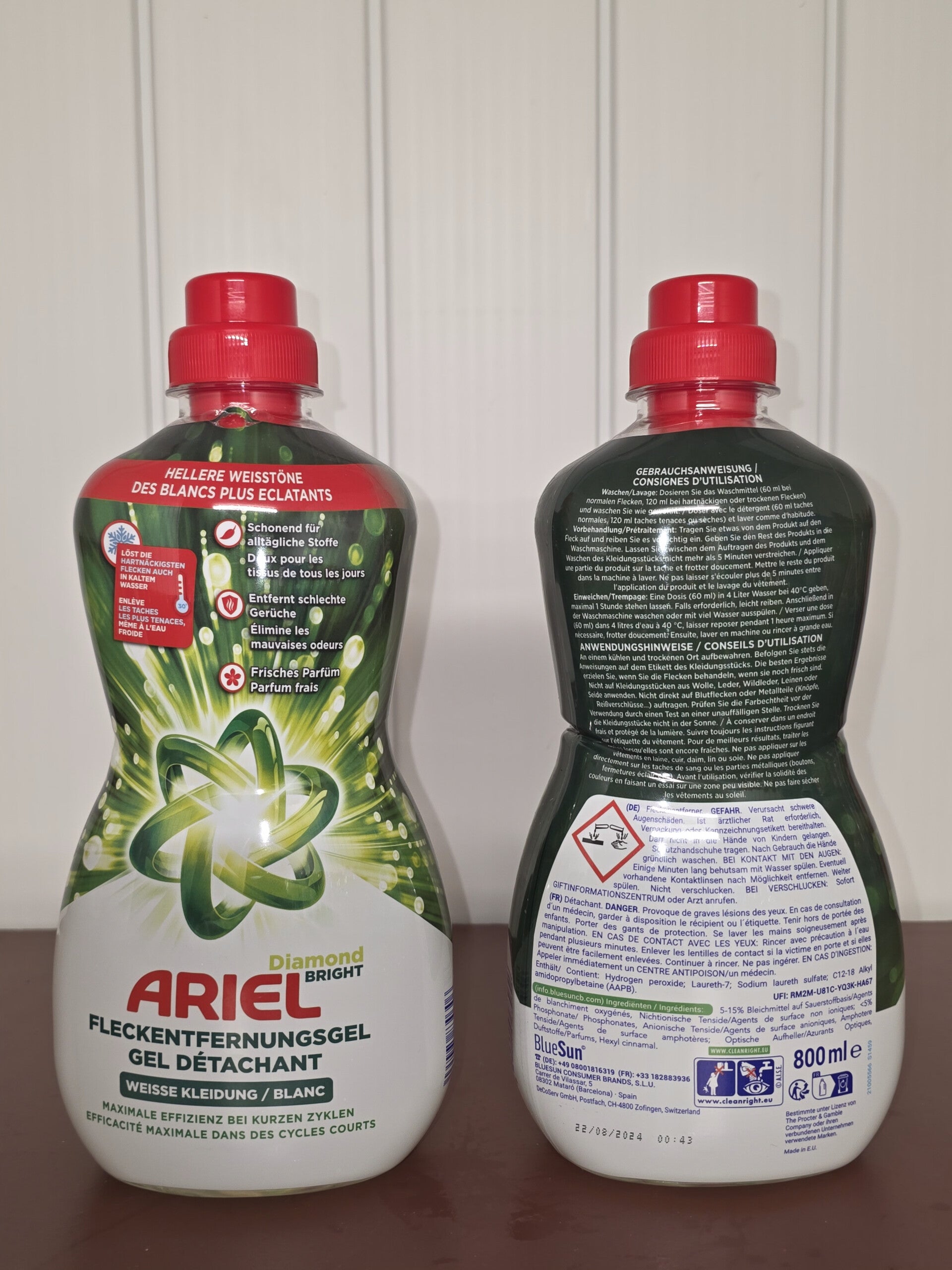 Gel ariel détachants blanc