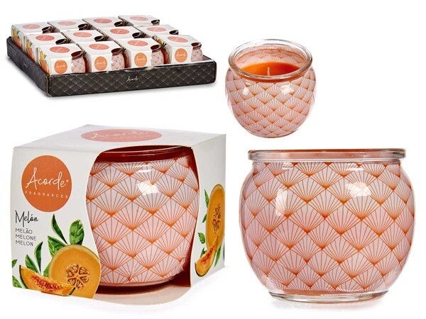 Bougie verre parfumee melon