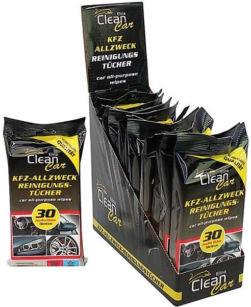 Lingette nettoyante auto