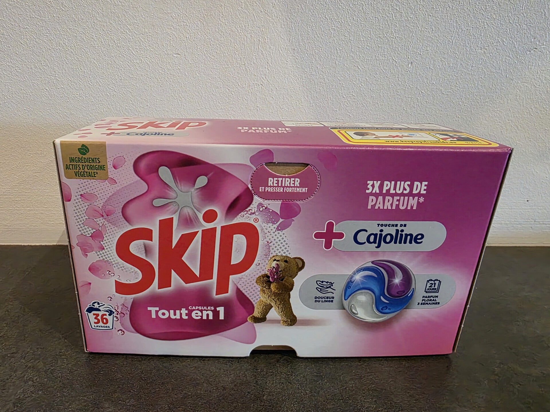 Lessive Skip pods rose