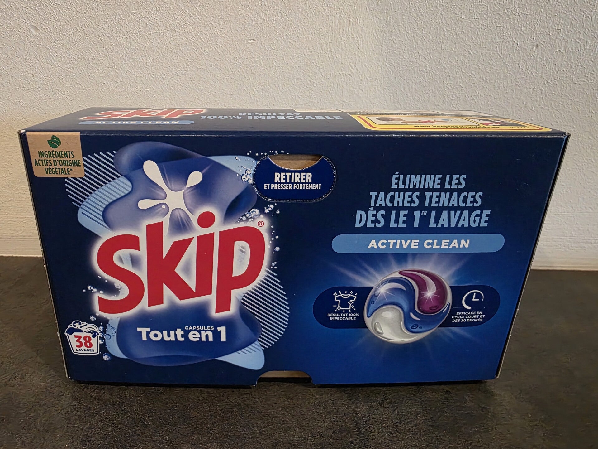 Skip capsules active clean