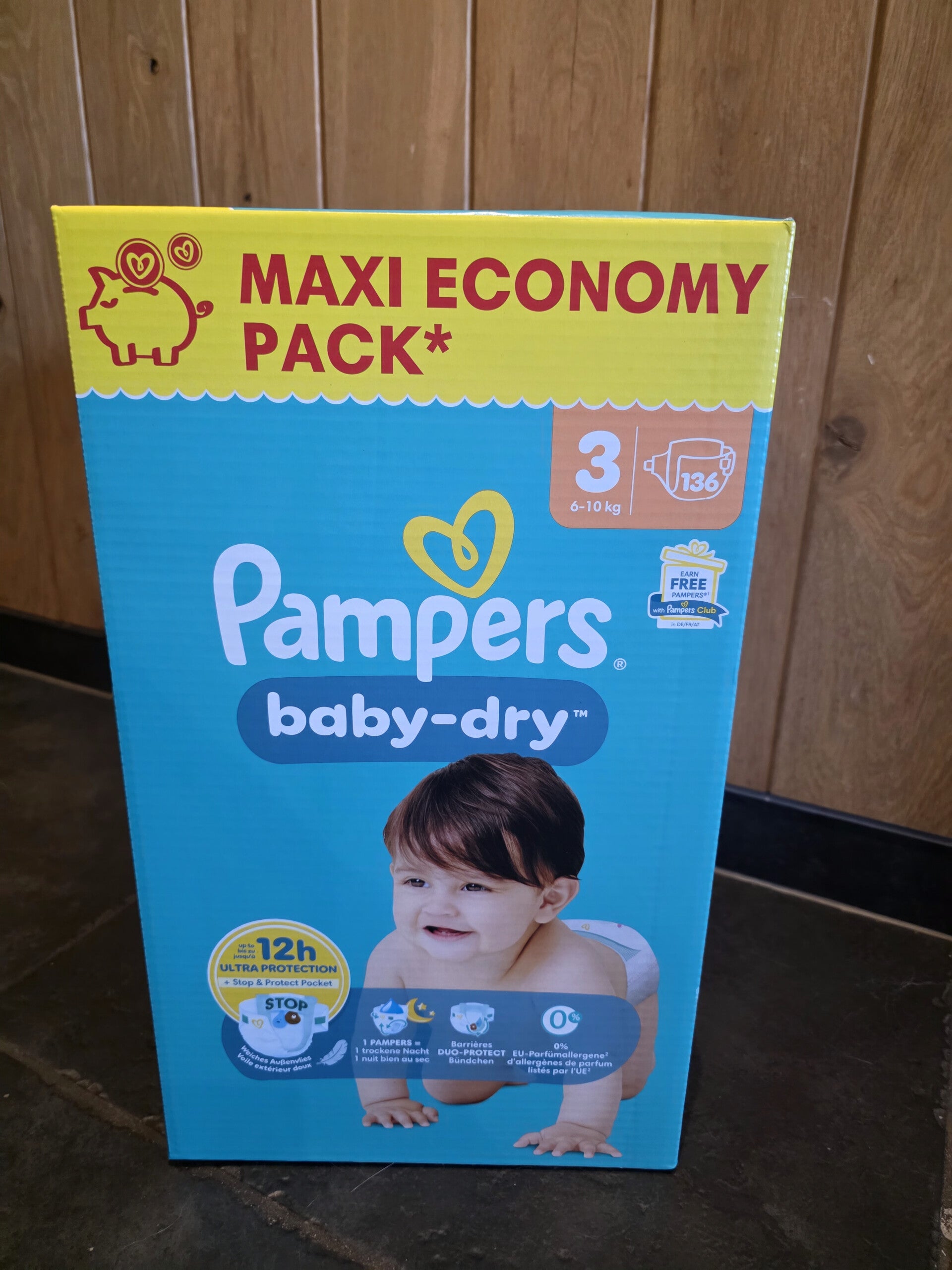 Carton pampers baby dry 3