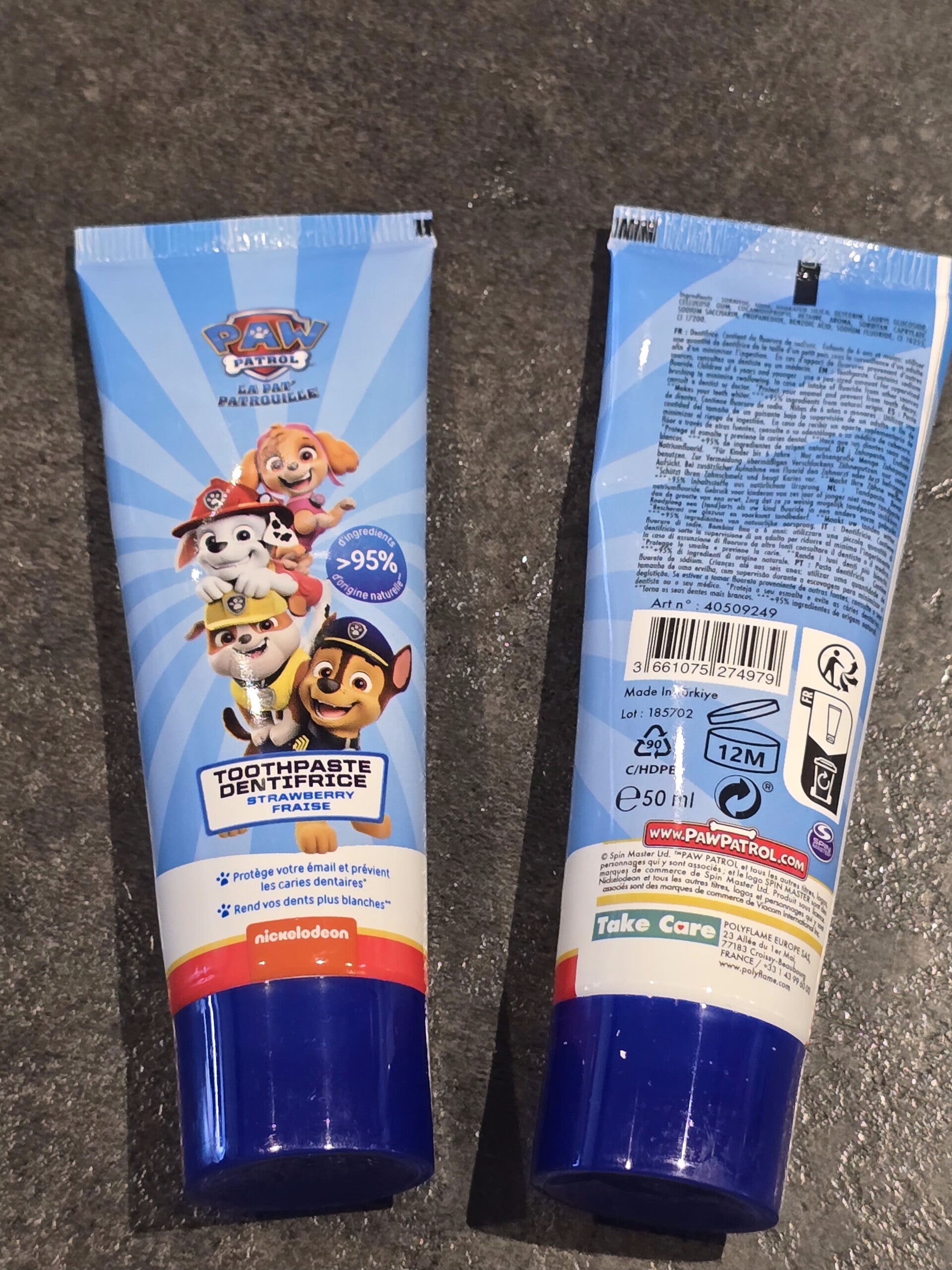 Dentifrice pat patrouille