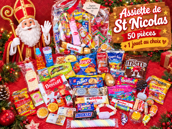 Assiette de Saint-Nicolas + jouet au choix